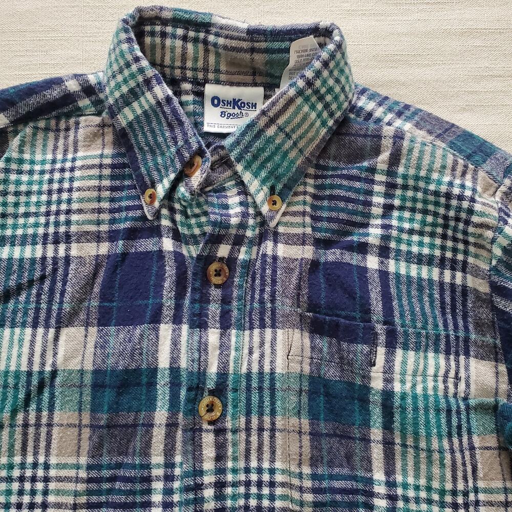 Vintage Oshkosh Oceanic Buttondown Shirt kids 6 - Picture 2 of 8